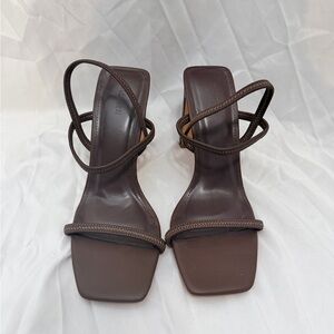 Forever 21 Brown Strappy Heels